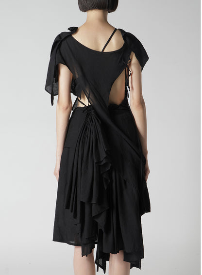 MODAL LAWN GATHER DETAIL DRESS