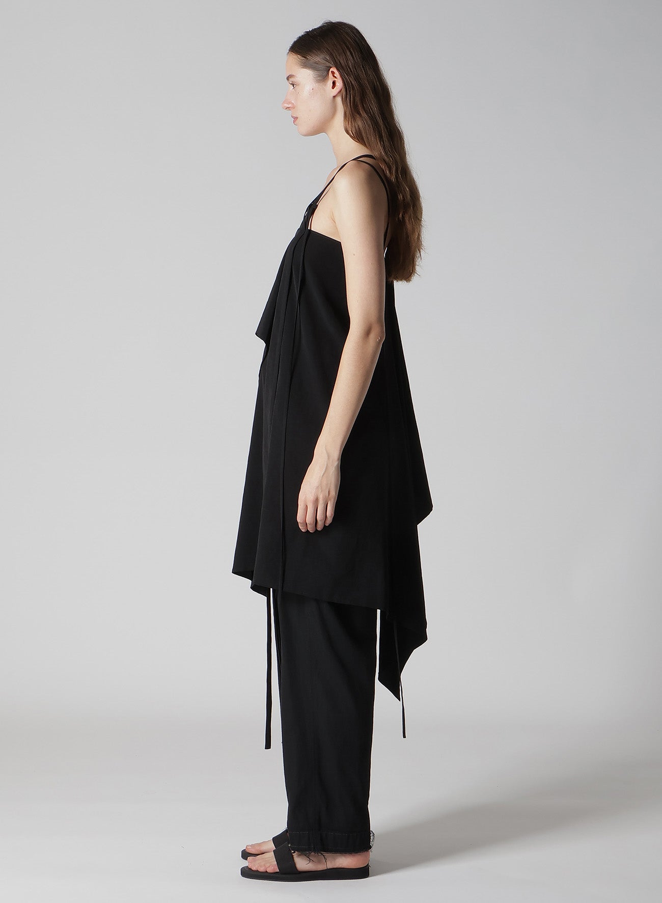 【1/11 10:00(JST) Release】TA/PE CREPE DE CHINE R DRAPED STRING DRESS