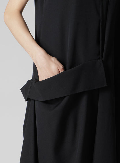 【1/11 10:00(JST) Release】GABARDINE R DRAPED SHIRT DRESS