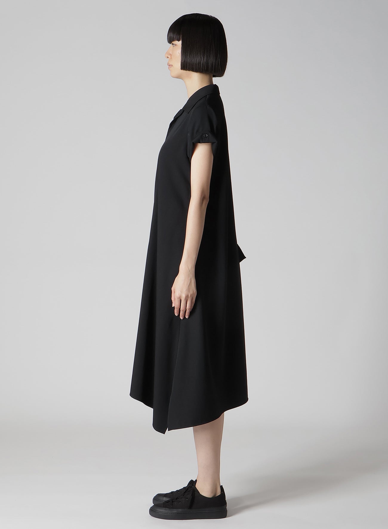 【1/11 10:00(JST) Release】GABARDINE R DRAPED SHIRT DRESS