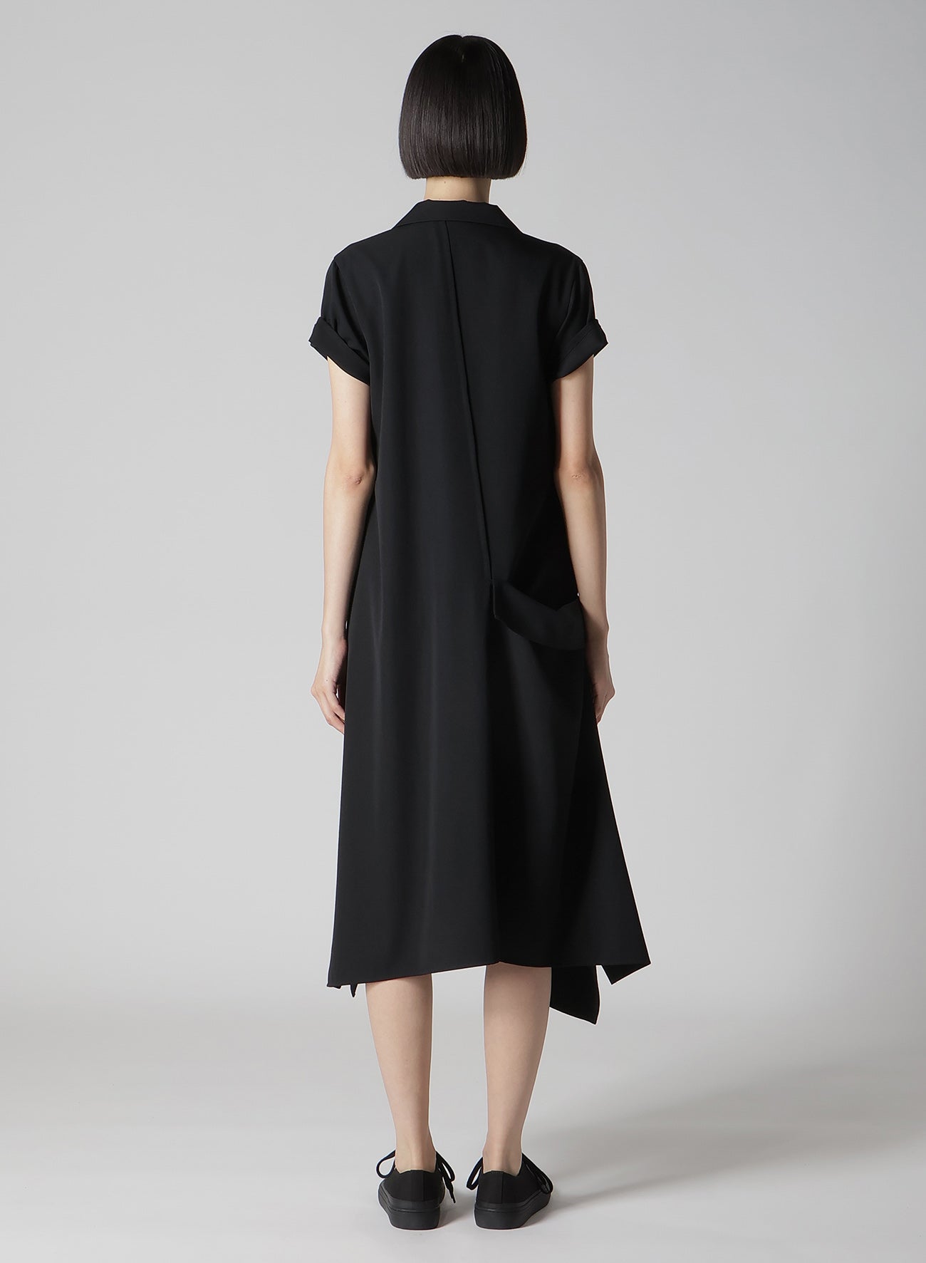 【1/11 10:00(JST) Release】GABARDINE R DRAPED SHIRT DRESS