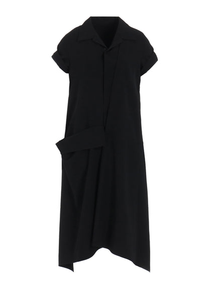 【1/11 10:00(JST) Release】GABARDINE R DRAPED SHIRT DRESS