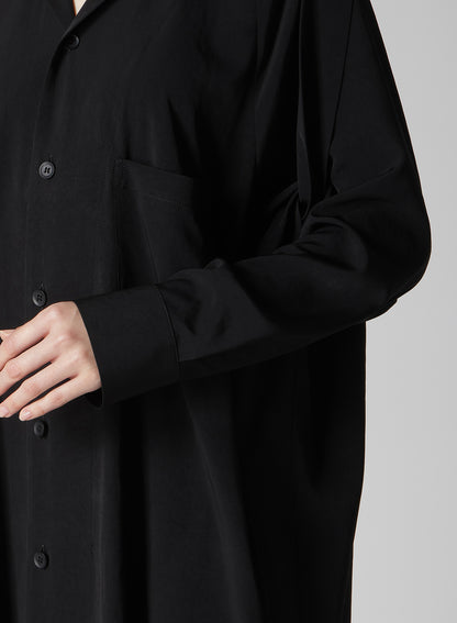 【1/11 10:00(JST) Release】TA/PE CREPE DE CHINE HOODED DRESS