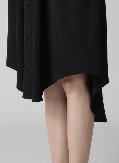 【1/11 10:00(JST) Release】TA/PE CREPE DE CHINE HOODED DRESS