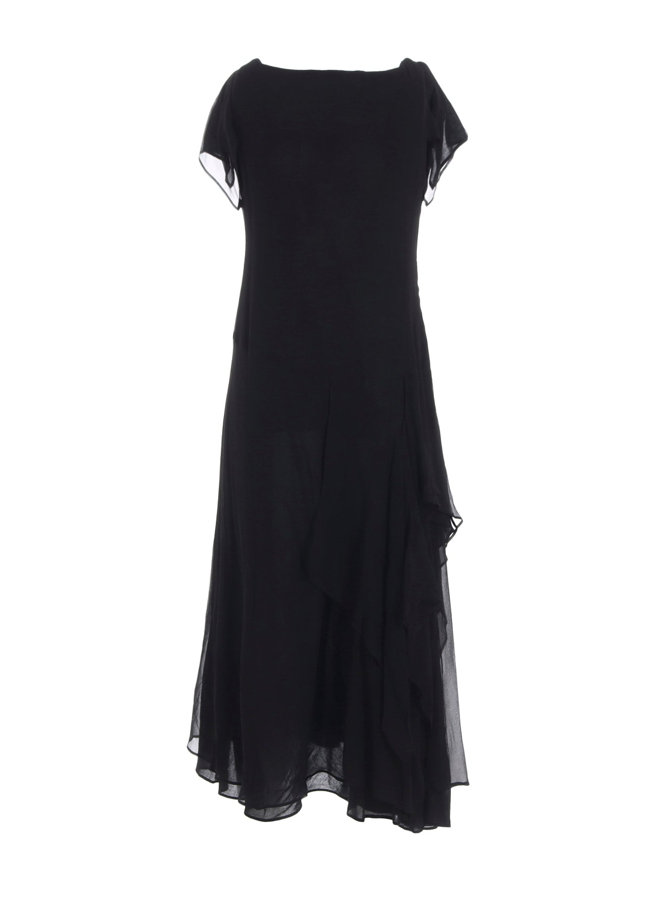 6MOMME CHIFFON R DRAPED SQUARE NECK D