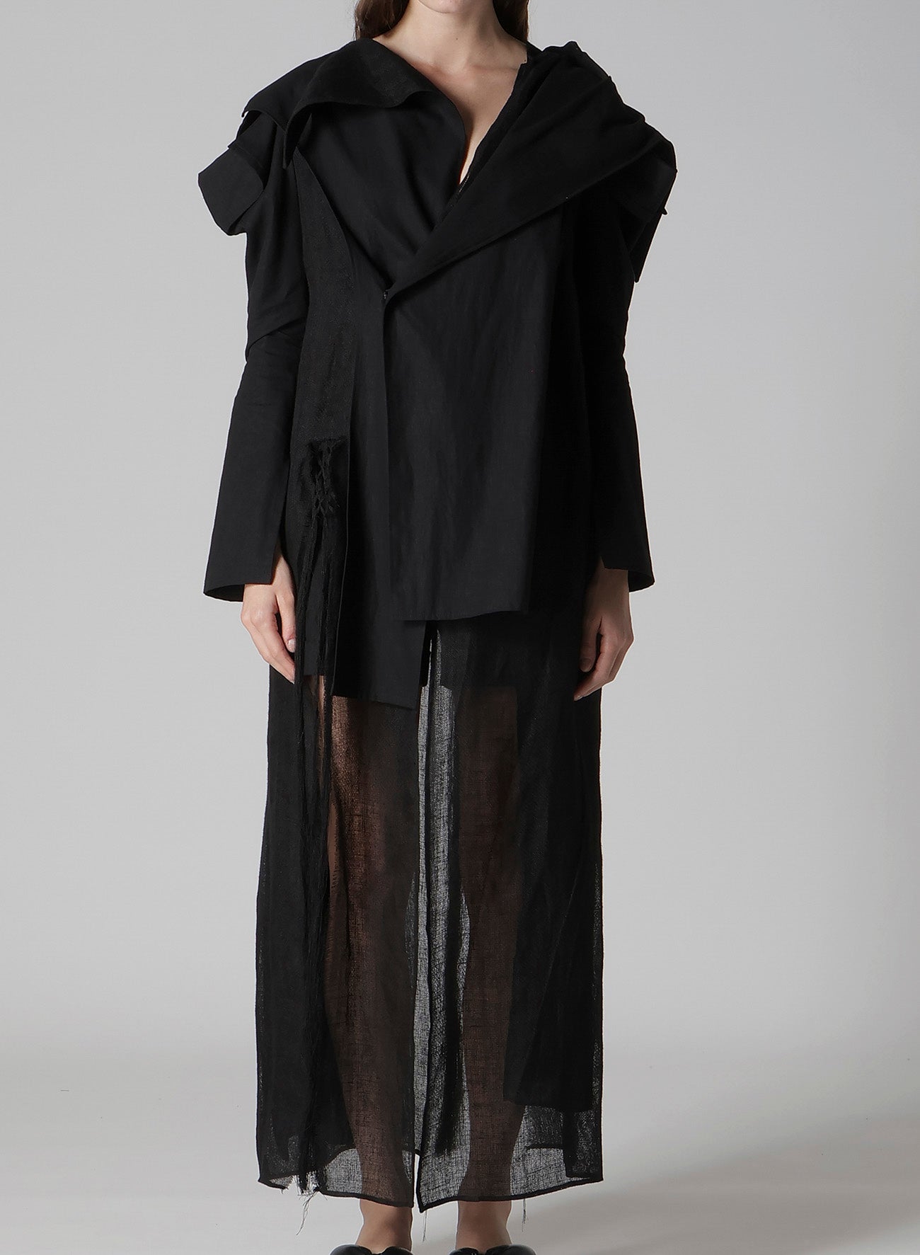 FRINGE LONG JACKET – THE SHOP YOHJI YAMAMOTO