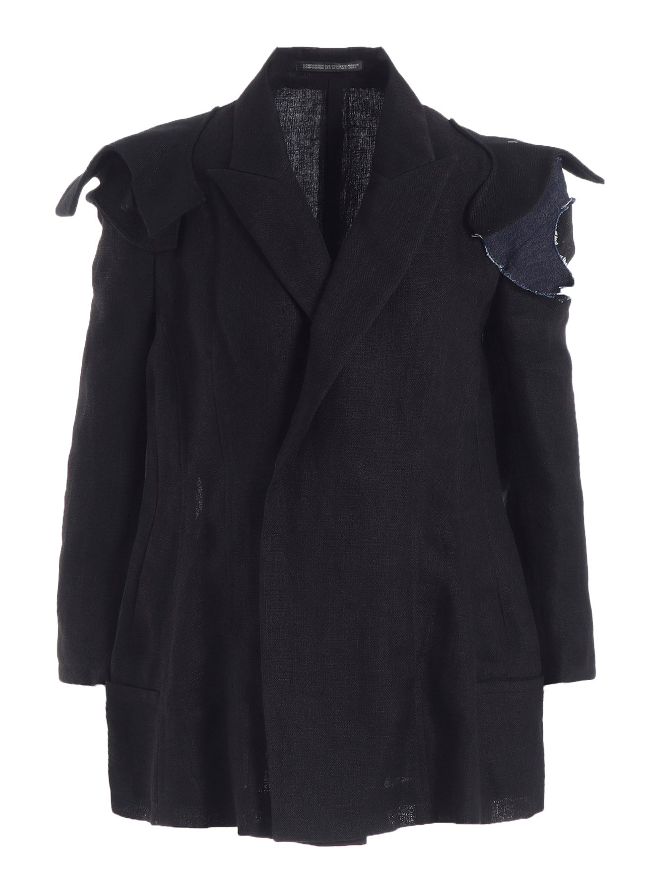 Li DOUBLE GAUZE SHOULDER MOTIF JACKET