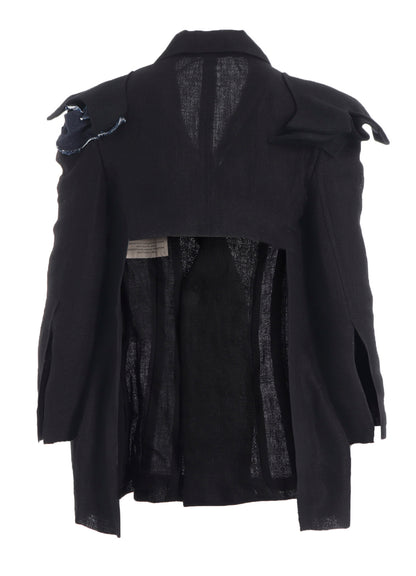 Li DOUBLE GAUZE SHOULDER MOTIF JACKET