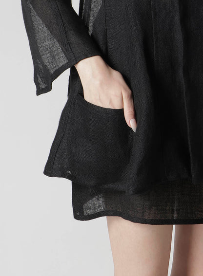 Li DOUBLE GAUZE SHOULDER MOTIF JACKET