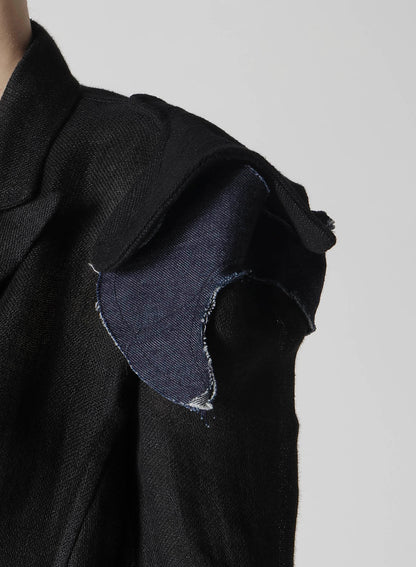 Li DOUBLE GAUZE SHOULDER MOTIF JACKET