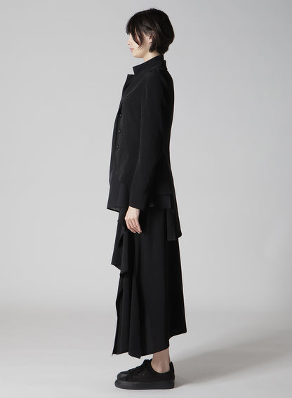 【1/11 10:00(JST) Release】TA/PE CREPE DE CHINE 2 LAYERED WRAP JACKET