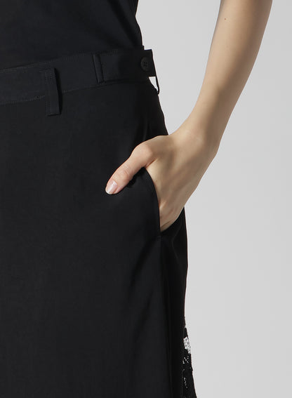 【1/11 10:00(JST) Release】TA/PE CREPE DE CHINE BACKSIDE DRAPED D PANTS