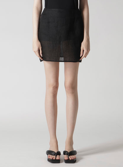 Li DOUBLE GAUZE BASIC MINI SKIRT