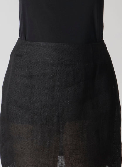 Li DOUBLE GAUZE BASIC MINI SKIRT