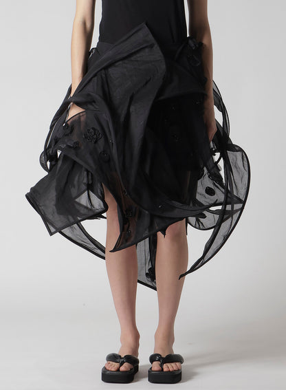 BUBBLES LACE WIRED SKIRT