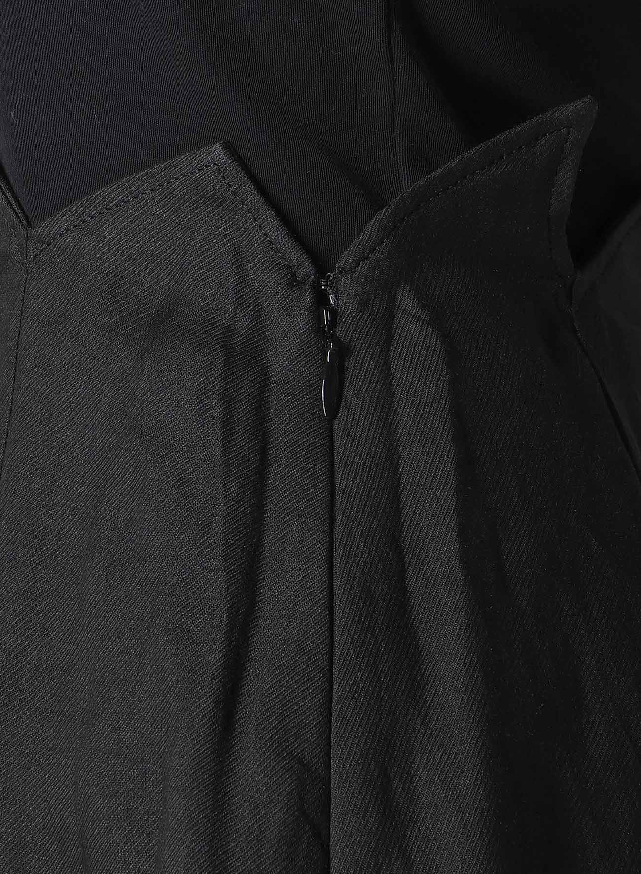 Ra TWILL ZIG ZAG MINI SKIRT