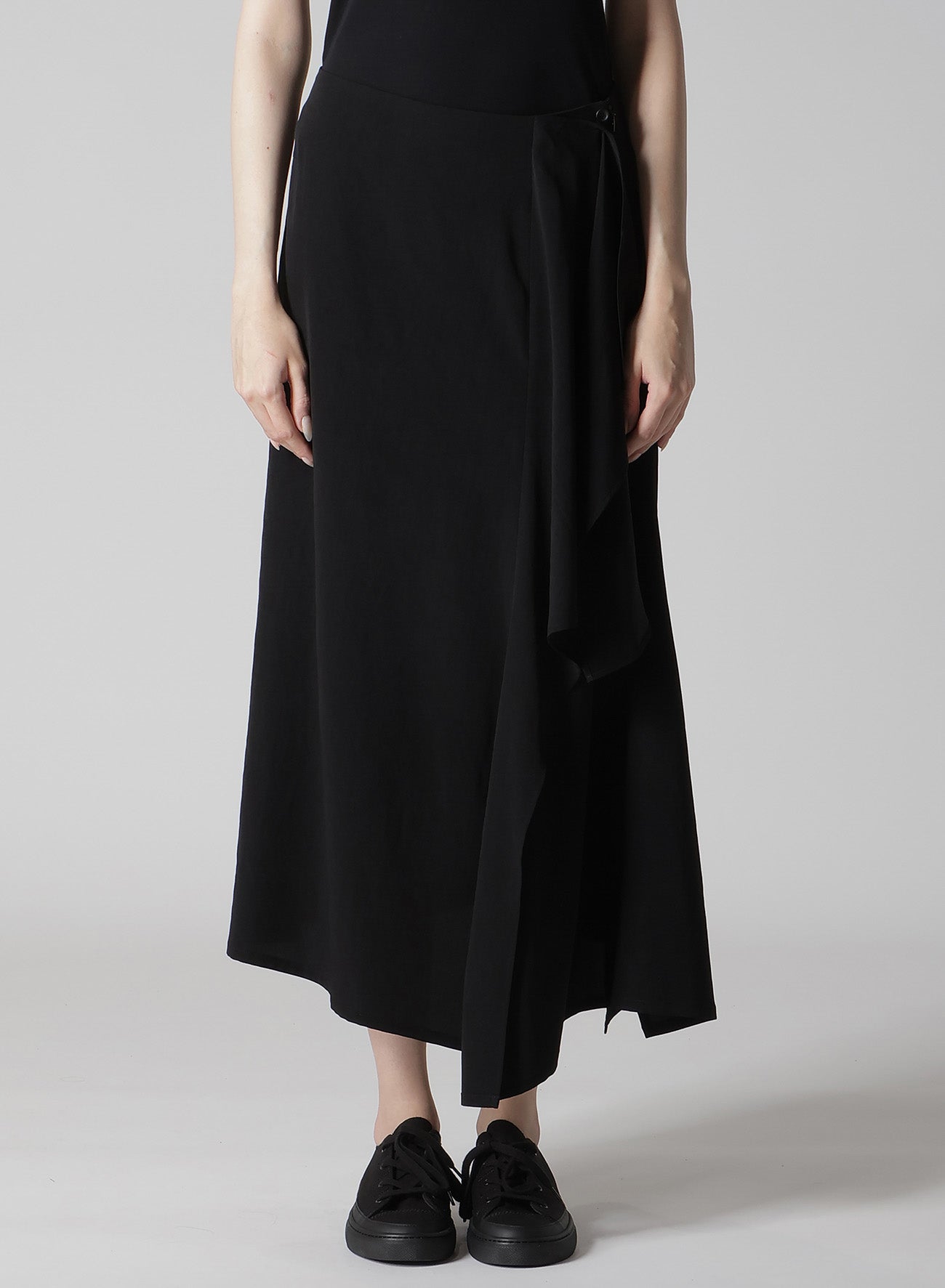 【1/11 10:00(JST) Release】TA/PE CREPE DE CHINE L DRAPED SKIRT