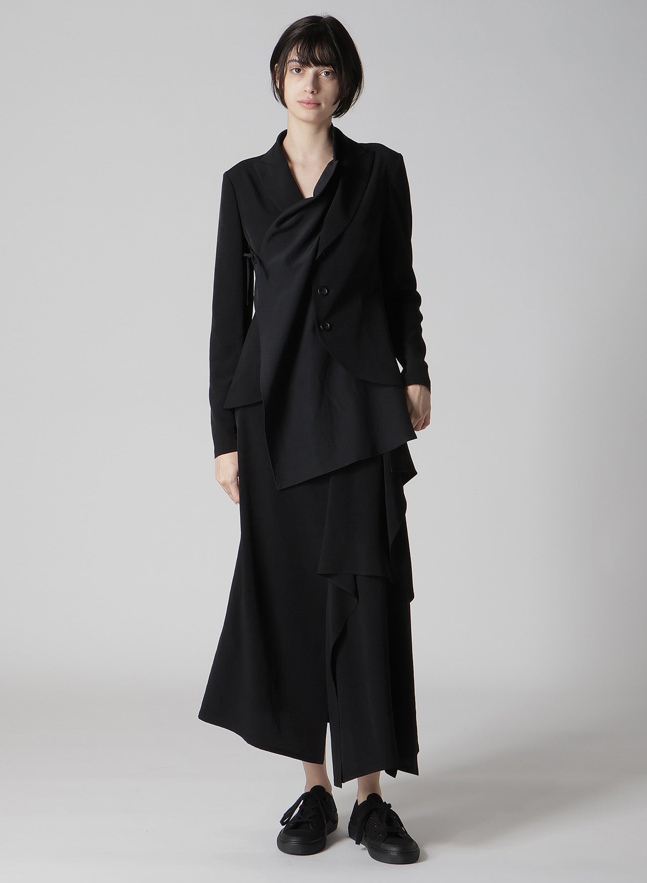 【1/11 10:00(JST) Release】TA/PE CREPE DE CHINE L DRAPED SKIRT