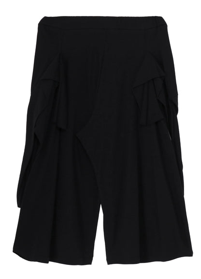 COTTON SINGLE JERSEY WIDE PANTS