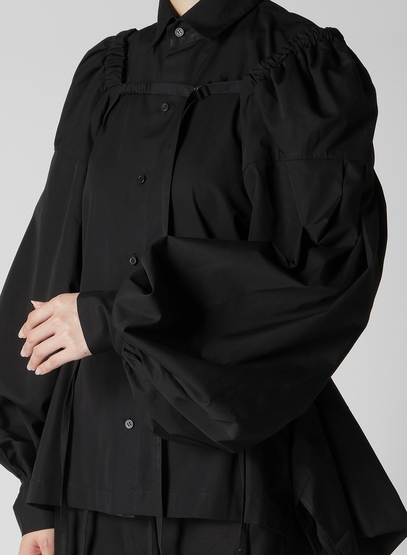 BROAD COMBINATION BLOUSE – THE SHOP YOHJI YAMAMOTO