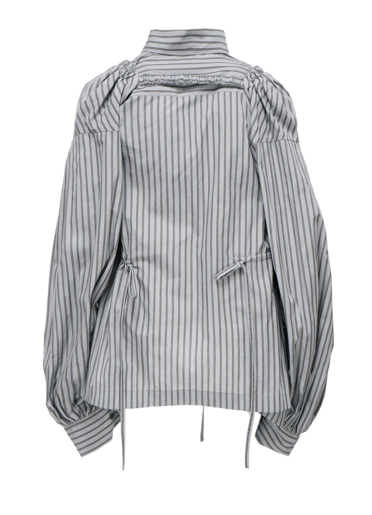 COTTON STRIPE COMBINATION BLOUSE