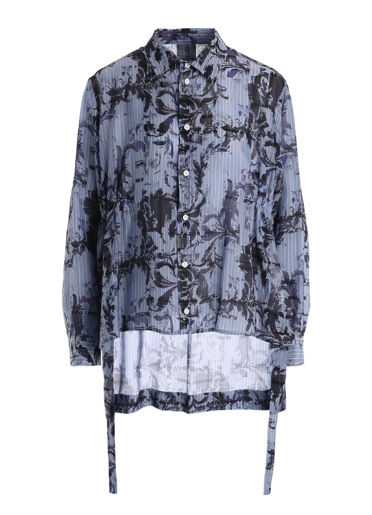 Cu PLAID PT STRIPE WAIST GATHER-B