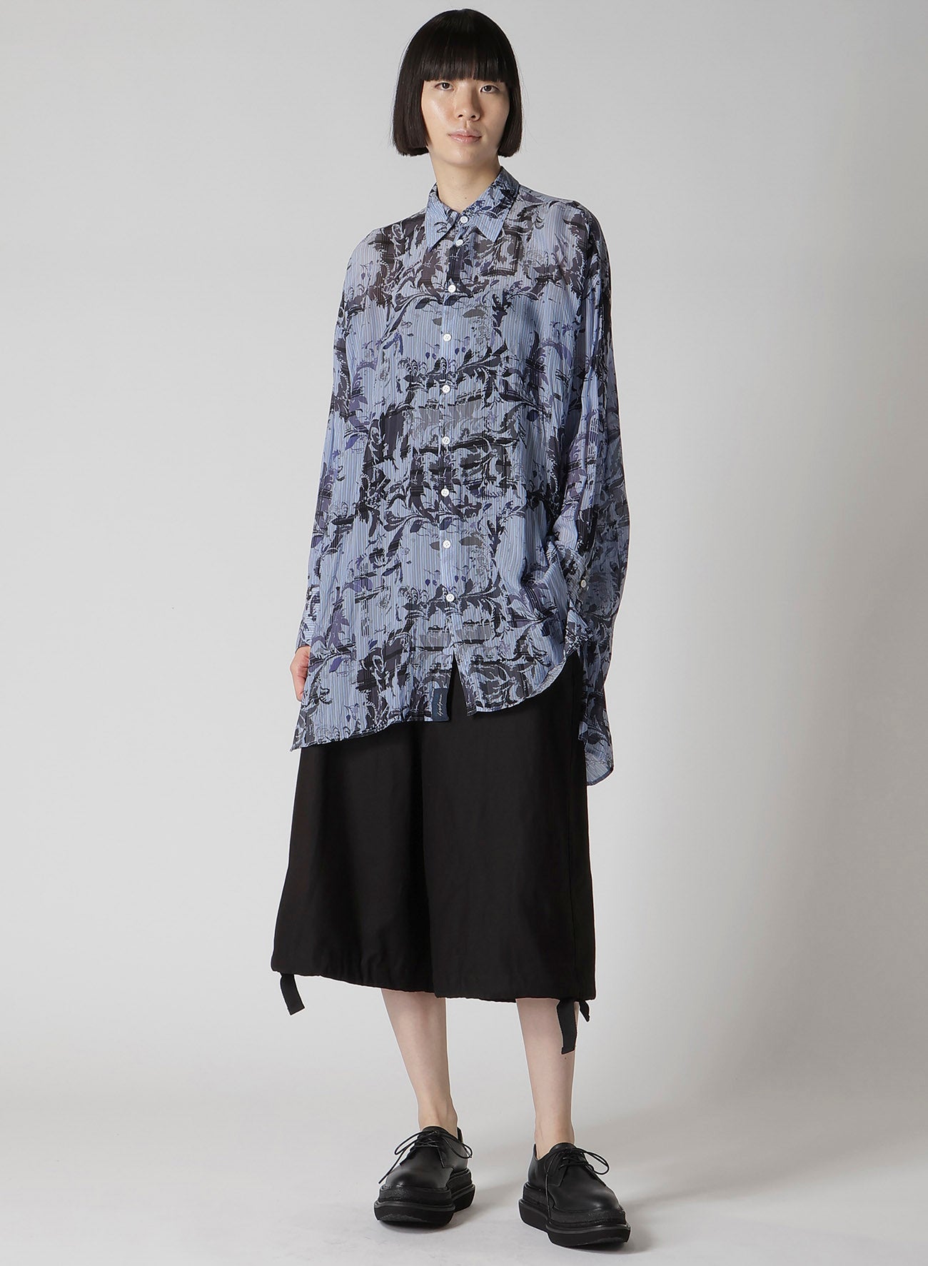 Cu PLAID PT STRIPE BUTTON DETAIL SHIRT