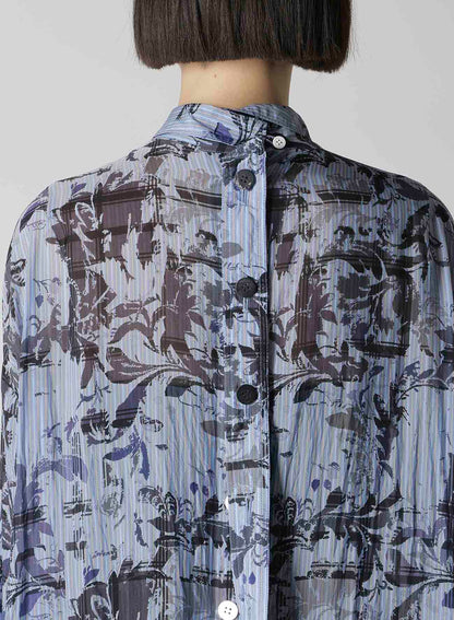 Cu PLAID PT STRIPE BUTTON DETAIL SHIRT