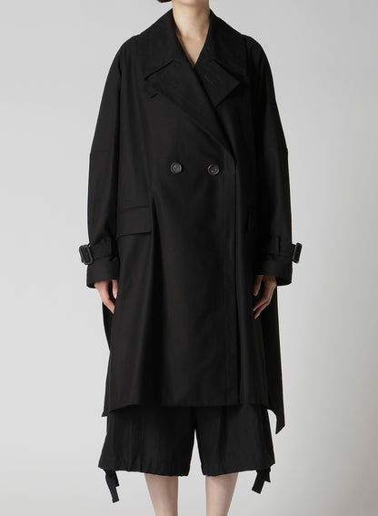 MILITARY BACKSIDE SATIN SIDE SLIT COAT