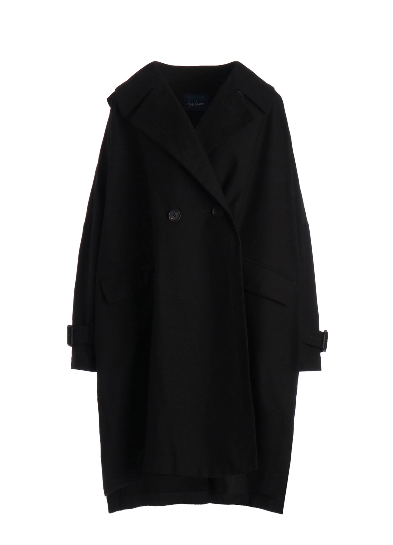 MILITARY BACKSIDE SATIN SIDE SLIT COAT – THE SHOP YOHJI YAMAMOTO