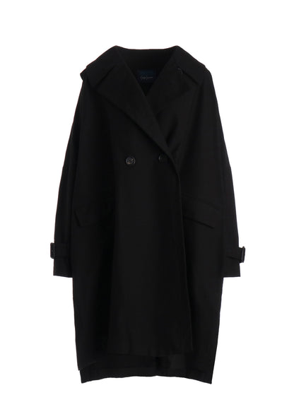 MILITARY BACKSIDE SATIN SIDE SLIT COAT