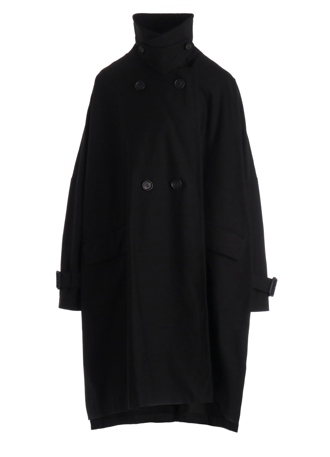 MILITARY BACKSIDE SATIN SIDE SLIT COAT – THE SHOP YOHJI YAMAMOTO