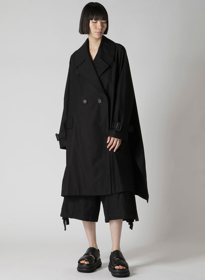 MILITARY BACKSIDE SATIN SIDE SLIT COAT