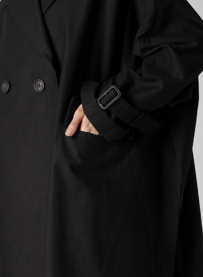 MILITARY BACKSIDE SATIN SIDE SLIT COAT