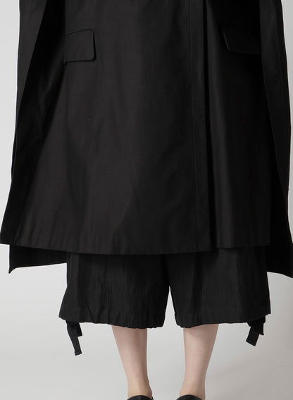 MILITARY BACKSIDE SATIN SIDE SLIT COAT