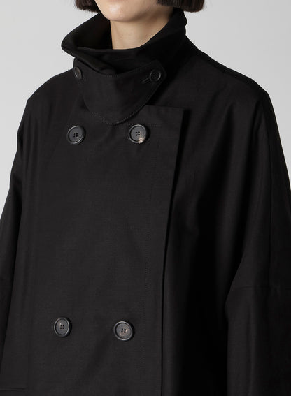 MILITARY BACKSIDE SATIN SIDE SLIT COAT