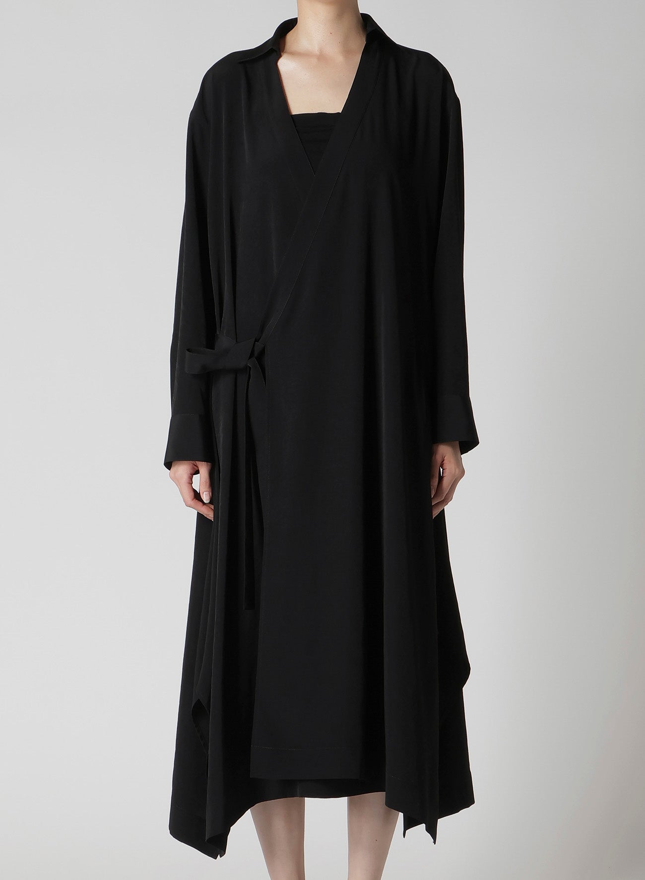 TA/PE CREPE DE CHINE RELAXED FIT SHIRT DRESS – THE SHOP YOHJI YAMAMOTO