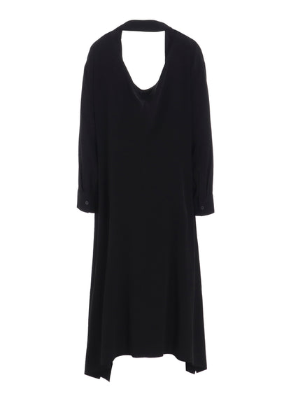 TA/PE CREPE DE CHINE RELAXED FIT SHIRT DRESS