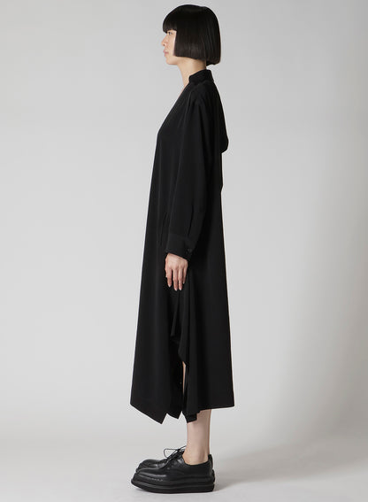 TA/PE CREPE DE CHINE RELAXED FIT SHIRT DRESS