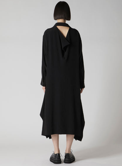 TA/PE CREPE DE CHINE RELAXED FIT SHIRT DRESS