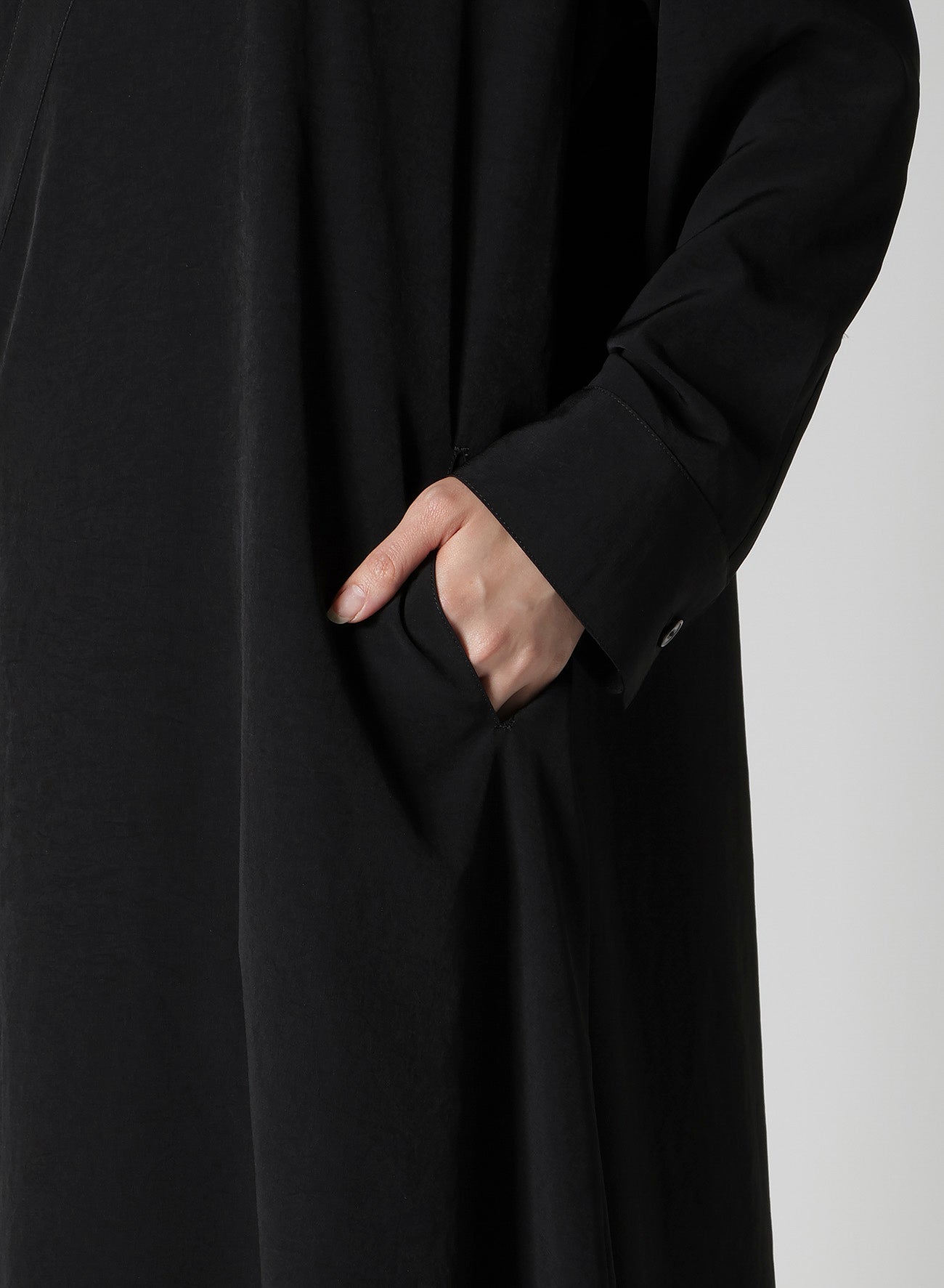 TA/PE CREPE DE CHINE RELAXED FIT SHIRT DRESS