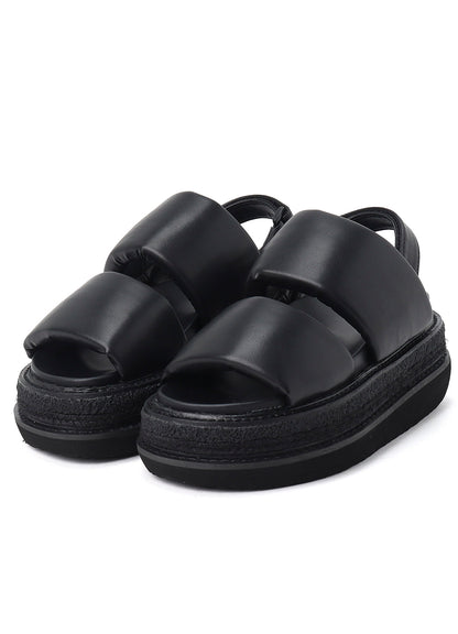 PU LEATHER FLATFORM SANDAL
