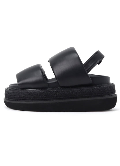 PU LEATHER FLATFORM SANDAL