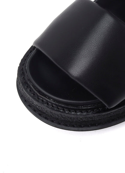 PU LEATHER FLATFORM SANDAL