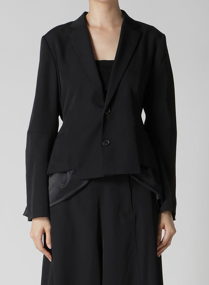 GABARDINE PEPLUM JACKET
