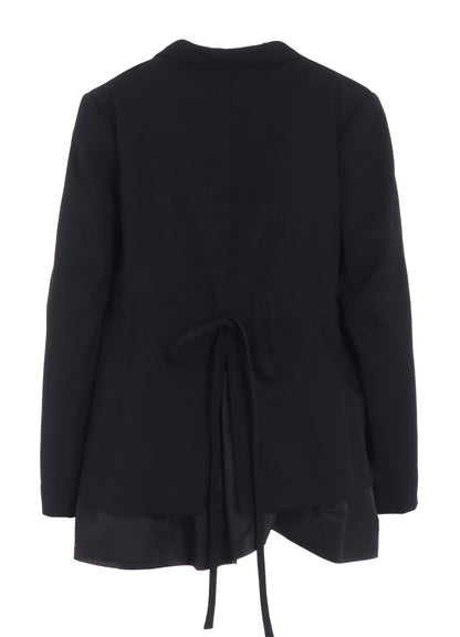 GABARDINE PEPLUM JACKET