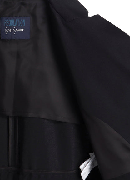 GABARDINE PEPLUM JACKET