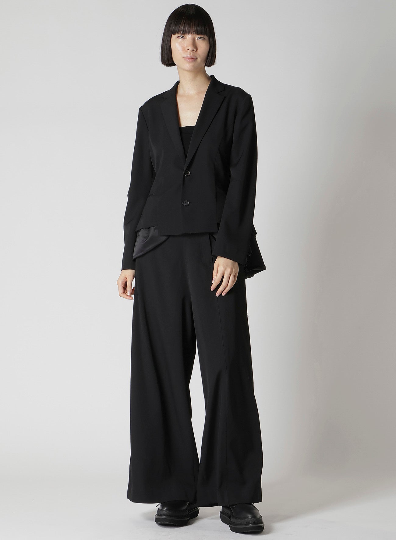 GABARDINE PEPLUM JACKET