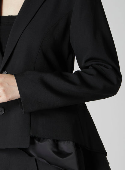 GABARDINE PEPLUM JACKET