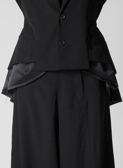 GABARDINE PEPLUM JACKET